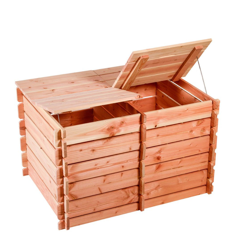 Double composteur en bois 2 X 350 L