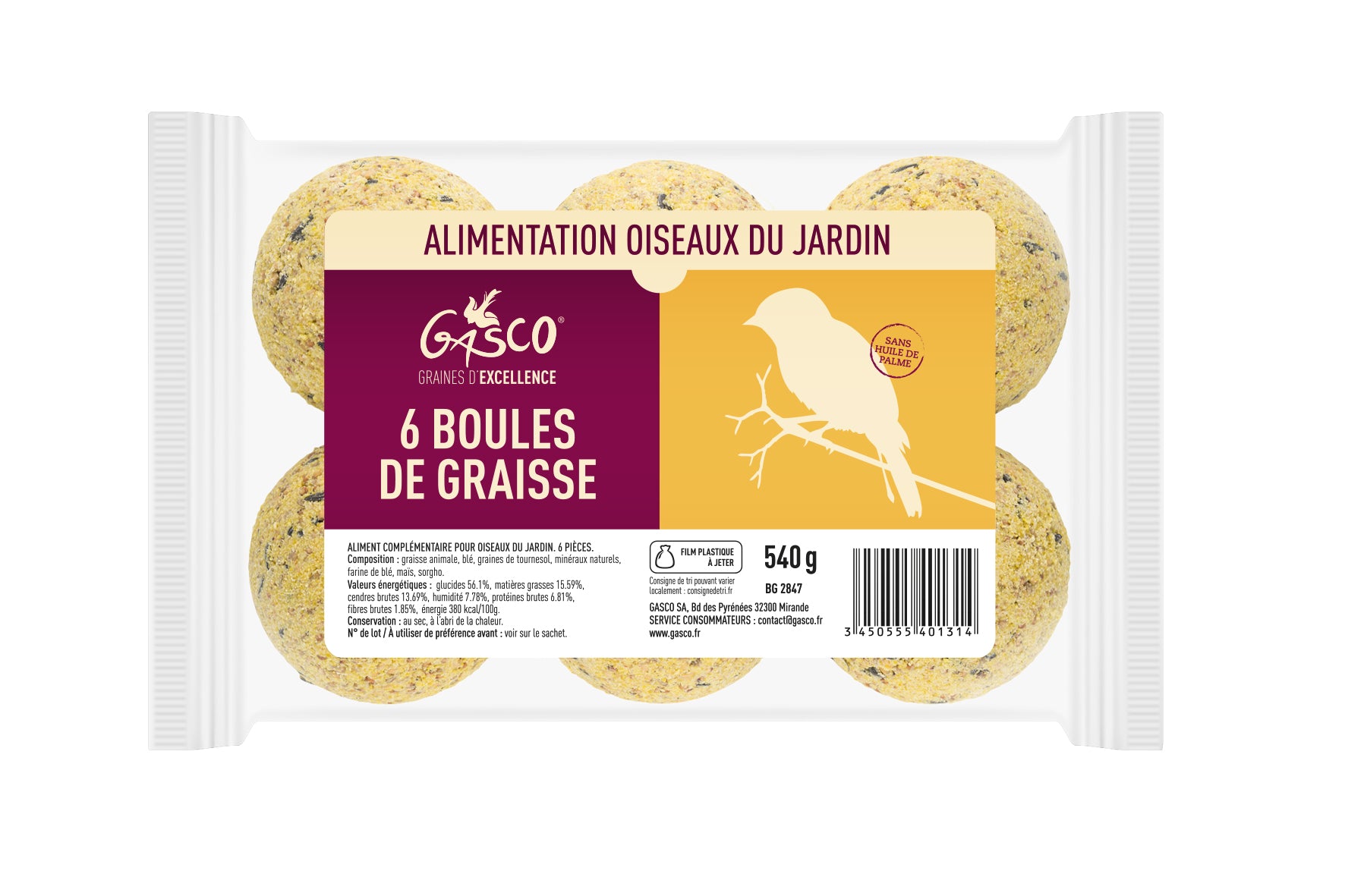 dobar 10 x Boules de Graisse en Noix de Coco à Suspendre, 5 variétés de  Nourriture pour Oiseaux Sauvages. : : Jardin