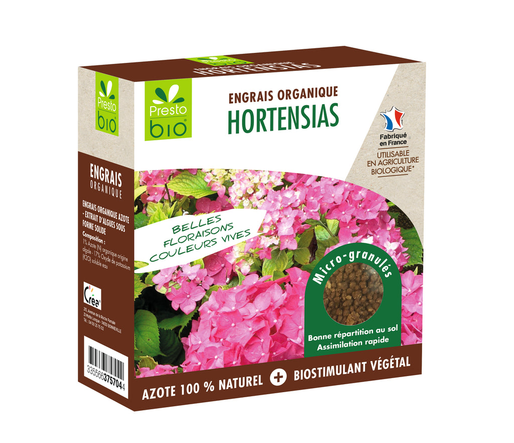 Engrais organique hortensias