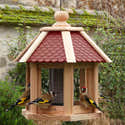 Mangeoire Et Bain D’oiseaux En Forme De Fleur – 2 En 1 En Fer, Avec Pieu, Pour Jardin, Balcon Ou Extérieur - 5