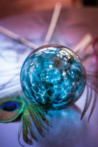 Globe d'Arrosage en Cristal pour Plantes d'Intérieur – Bleu Lagon