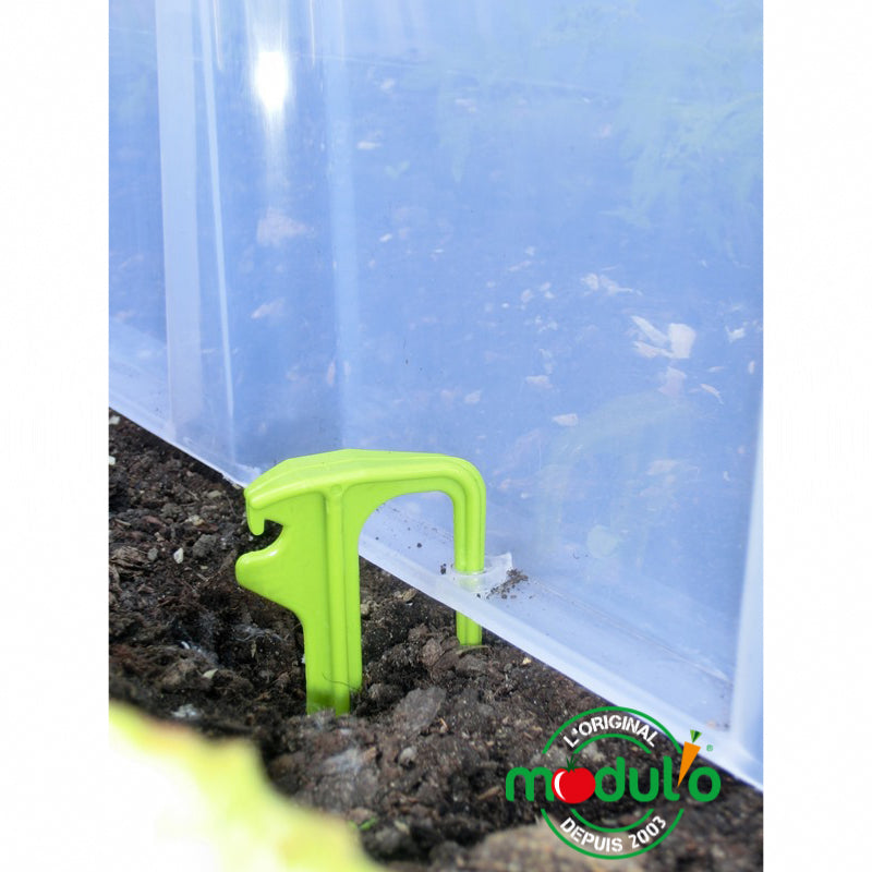 Pouss'vert Lot De 10 Piquets De Fixation Pour Tunnel De Culture 25 Cm - Fabriqué En France